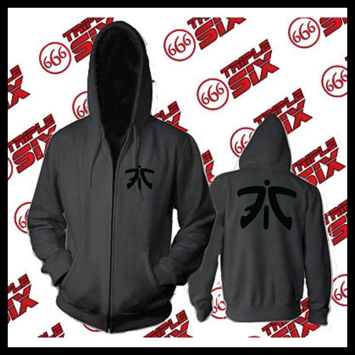 Esports Áo Khoác Hoodie Màu Đen Phối Khóa Kéo In Hình Game Dota2 Csgo Cá Tính