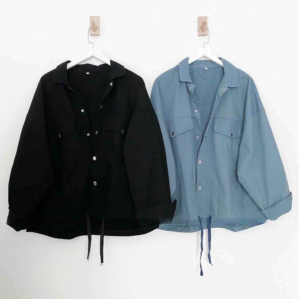 Áo khoác Belly Jacket 🔸 SIÊU ĐẸP 🔸 áo khoác unisex chất kaki dày dặn phối cùng kiểu form rộng rãi mặc siêu thích - C08
