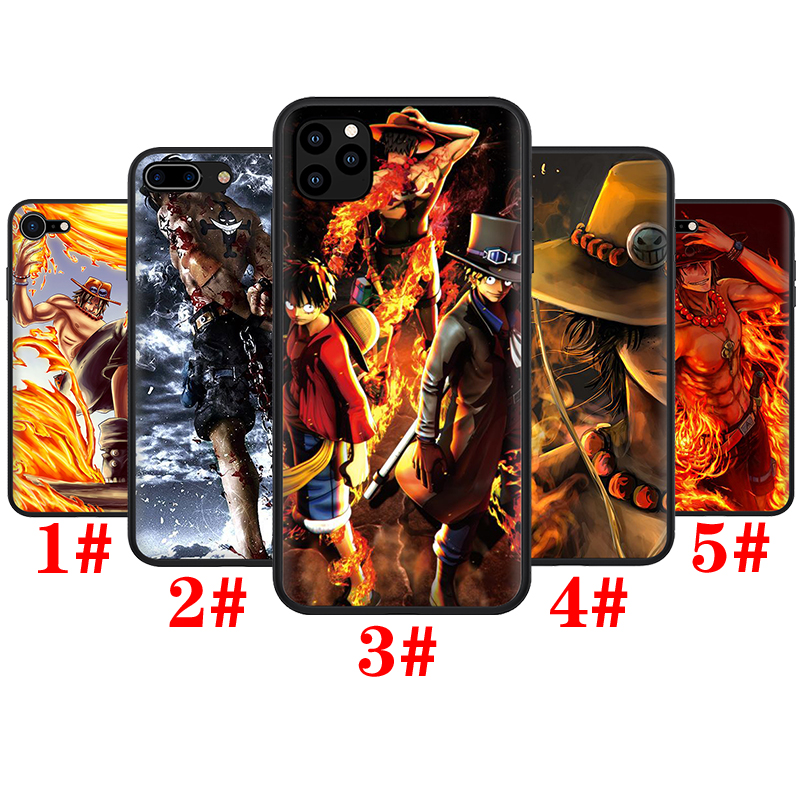 Ốp điện thoại TPU silicon dẻo họa tiết One Piece Ace cho iPhone 8 7 6S 6 Plus 5 5S SE 2016 2020 T131