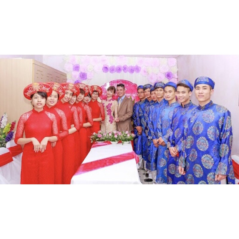 Khăn xếp áo dài, dâng hương,hầu đồng tế lễ đủ màu đủ cỡ hàng phun nhũ đẹp