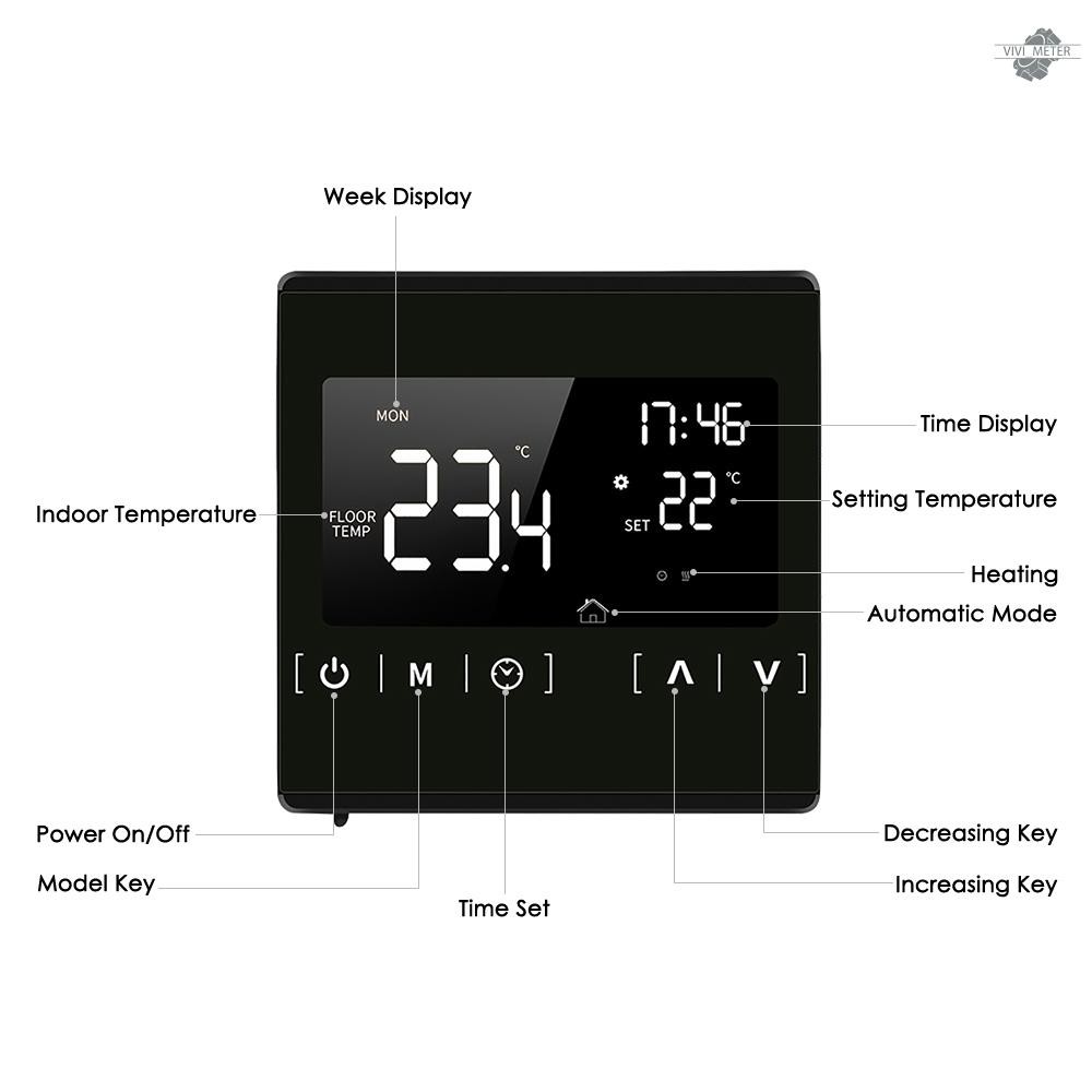 Bộ điều khiển nhiệt độ Ac 85-250V với màn hình LCD thông minh