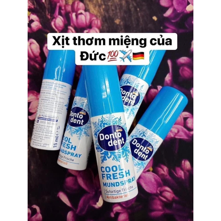 Đức - Xịt thơm miệng, kháng khuẩn Dontodent 15ML