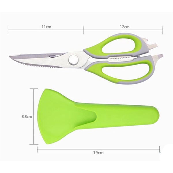 kéo nhà bếp đa năng cắt gà cắt thịt cá màu xanh ( tuyển sỉ )