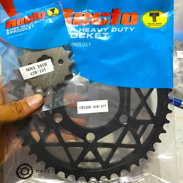 Honda CB150R - Honda CBR150R Nhông Dĩa Size 15T - 45T 46T 47T Thương Hiệu Recto Thailand