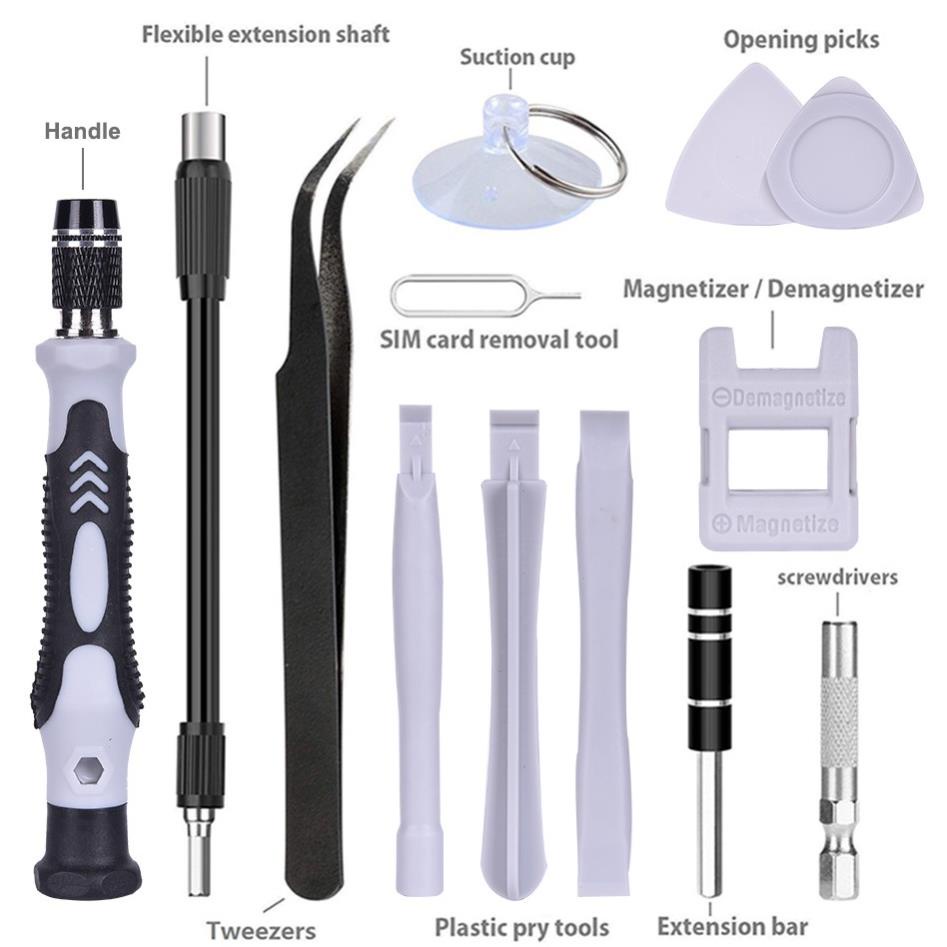 Bộ Dụng Cụ Tua Vít Và Vặn Ốc Vít Đa Năng 128 in 1 Tay Chống Trượt Đầu Vặn Hợp Kim Thép Cao Cấp