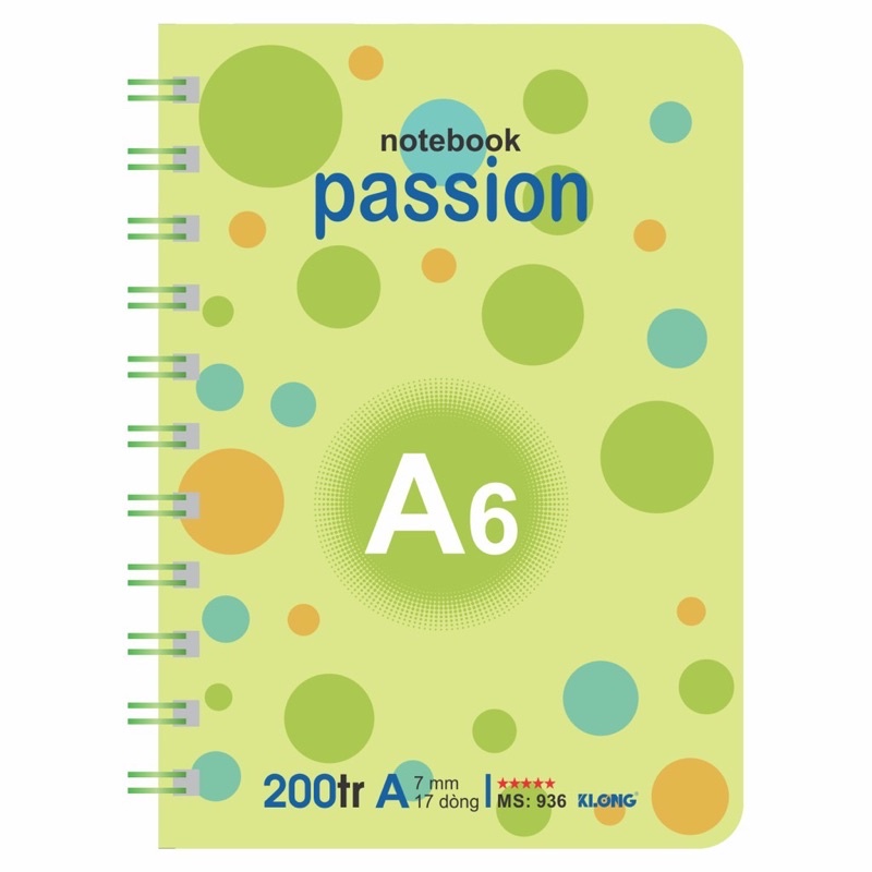Sổ tay lò xo KLONG passion notebook 260 trang