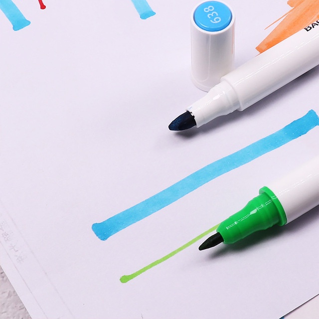 Màu marker 2 đầu cao cấp Baoke Oil Based MP2923-12/ 24/ 36