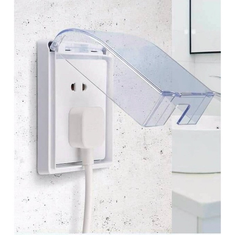 [hàng mới] Hộp chụp ổ điện dán tường an toàn - Hộp Che, Đậy Ổ Điện Gắn Tường Bảo Vệ An Toàn Cho Trẻ Nhỏ, Chống Nước