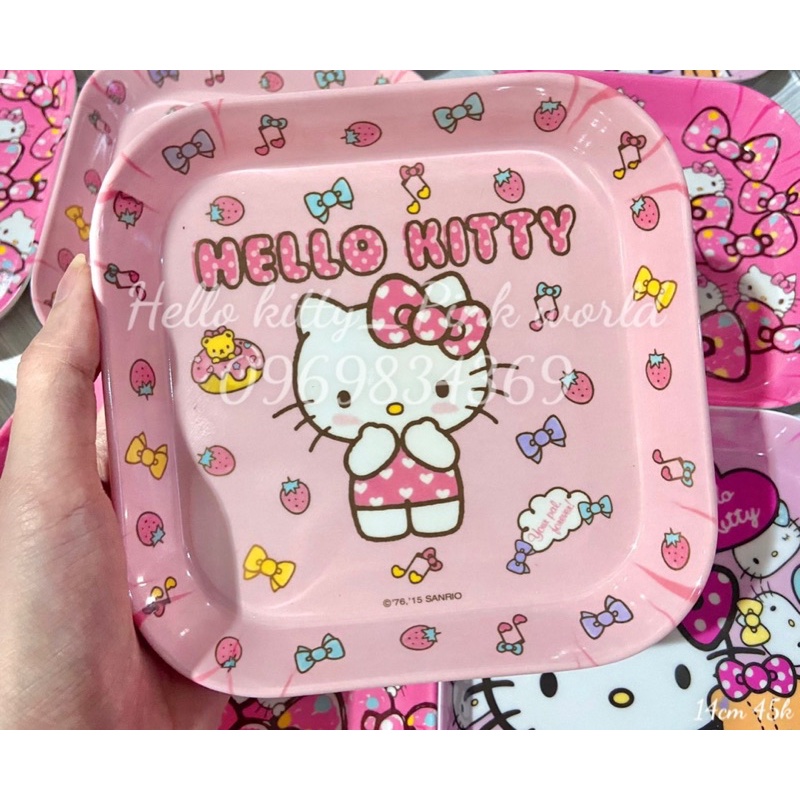 Đĩa vuông hello kitty