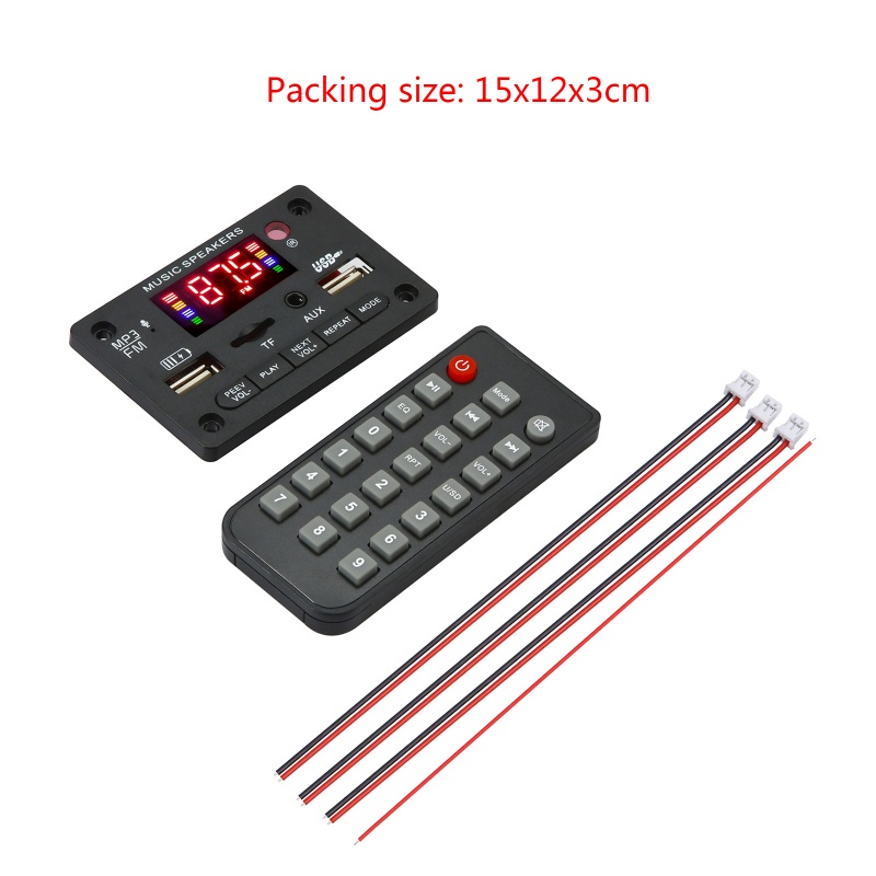 Mô Đun Giải Mã Âm Nhạc Không Dây USB TF AUX FM Radio 7V-23V