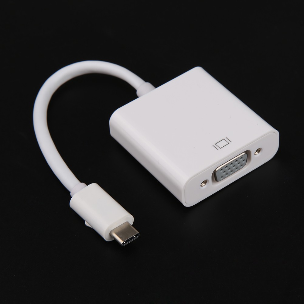 (Dom) Giắc Chuyển Đổi Usb 3.1 Type C Male Sang Vga Female 1080p Cho Macbook 12 "