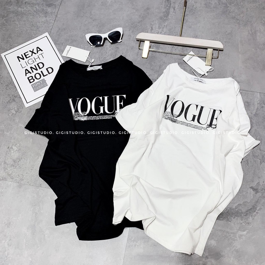[ẢNH THẬT] Áo thun nam Vogue Áo phông cộc tay VOGUE - Thun nam cộc tay mùa hè dáng basic siêu hothit với 2 màu Trắng/Đen | BigBuy360 - bigbuy360.vn