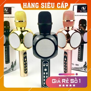 [Hàng xịn] Micro Bluetooth karaoke YS 90 kèm loa hỗ trợ ghi âm không dây - hàng chính hãng có bảo hành