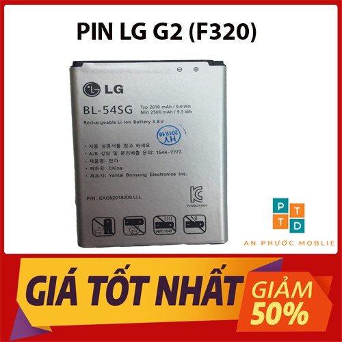 PIN LG G2 (F320)/ LTE 3/ G3 Beat (F470) , DUNG LƯỢNG 2610MAH