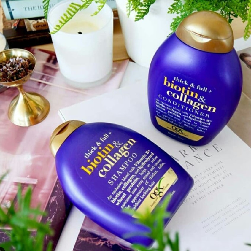 Dầu Gội - Dầu Xả Ogx Beauty Biotin & Collagen 385ml