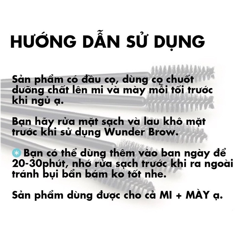 TINH CHẤT DƯỠNG MI LÀM DÀI MI, KÍCH MỌC LÔNG MÀY Wunder Brow&amp;Lash