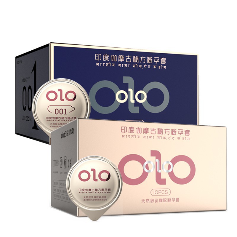 Bao Cao Su Siêu Mỏng OLO 001mm Tăng Thời Gian QH, Nhiều Gel Bôi Trơn Hộp 10 bcs - Tặng Bao Cao Su LP01 - Life Plus Store