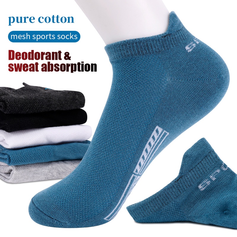 Vớ Cotton Mềm Mại Thoáng Khí Thấm Hút Mồ Hôi Chống Trượt Cho Nam