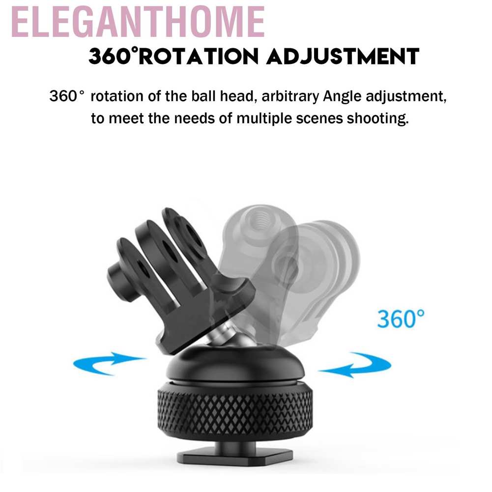 Đế gắn máy ảnh 1/4 inch màu đen có thể điều chỉnh 360 độ
 | BigBuy360 - bigbuy360.vn