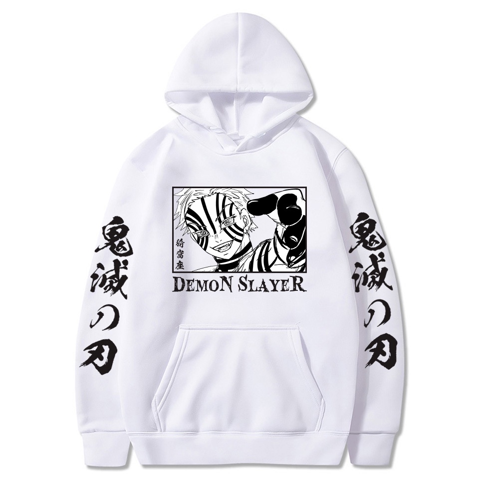 💥HOT💥 Áo Hoodie In Hình Anime Demon Slayer Rengoku Akaza Twelve Kizuki Phong Cách Harajuku 2022