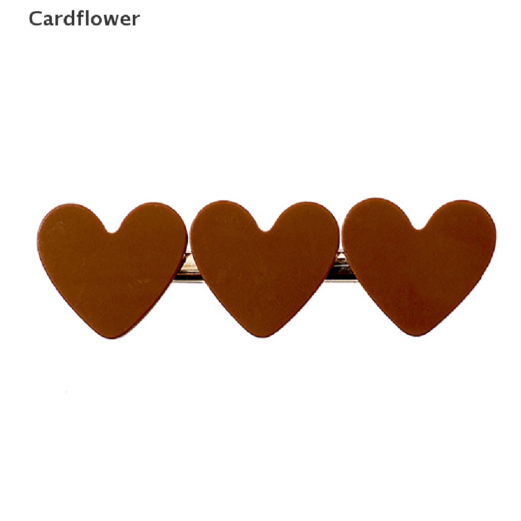 &lt; Cardflower &gt; Kẹp Tóc Càng Cua Hình Trái Tim Nhiều Màu Hàn Quốc Đáng Yêu Cho Nữ Đang Giảm Giá