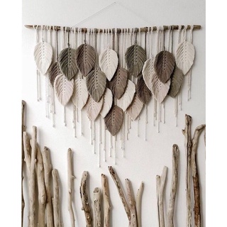 Macrame trang trí siêu độc đáo kem sữa treo cây