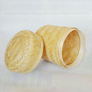 Hộp tre tròn đựng xôi