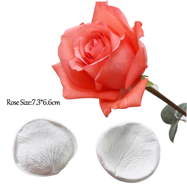 Khuôn Silicone Làm Bánh Tạo Hình Cánh Hoa Hồng Đẹp Mắt Tiện Dụng CS365