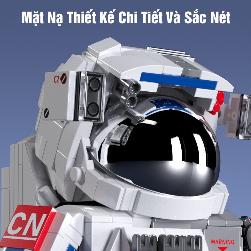 Đồ Chơi Lắp Ráp LEGO Mô hình Phi Hành Gia, Nhà Du Hành Vũ Trụ JAKI Dawn Astronaut Model 9106