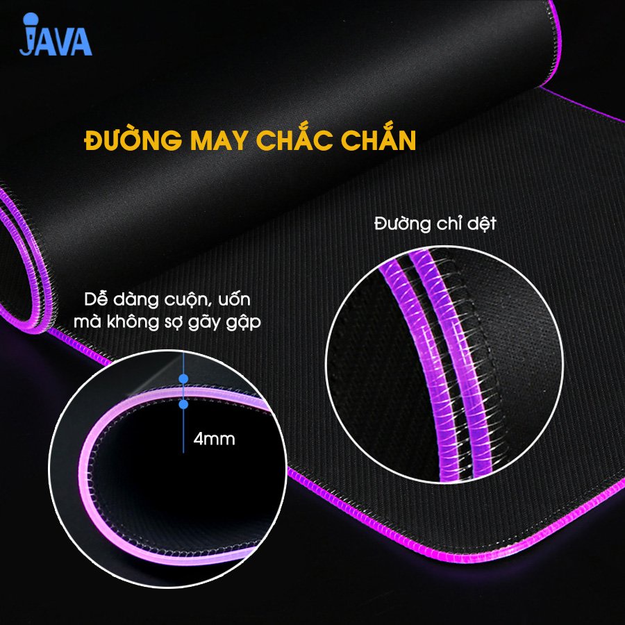 Lót chuột chơi game, bàn di chuột đèn LED RGB loại 1 90x40 và 80x30cm