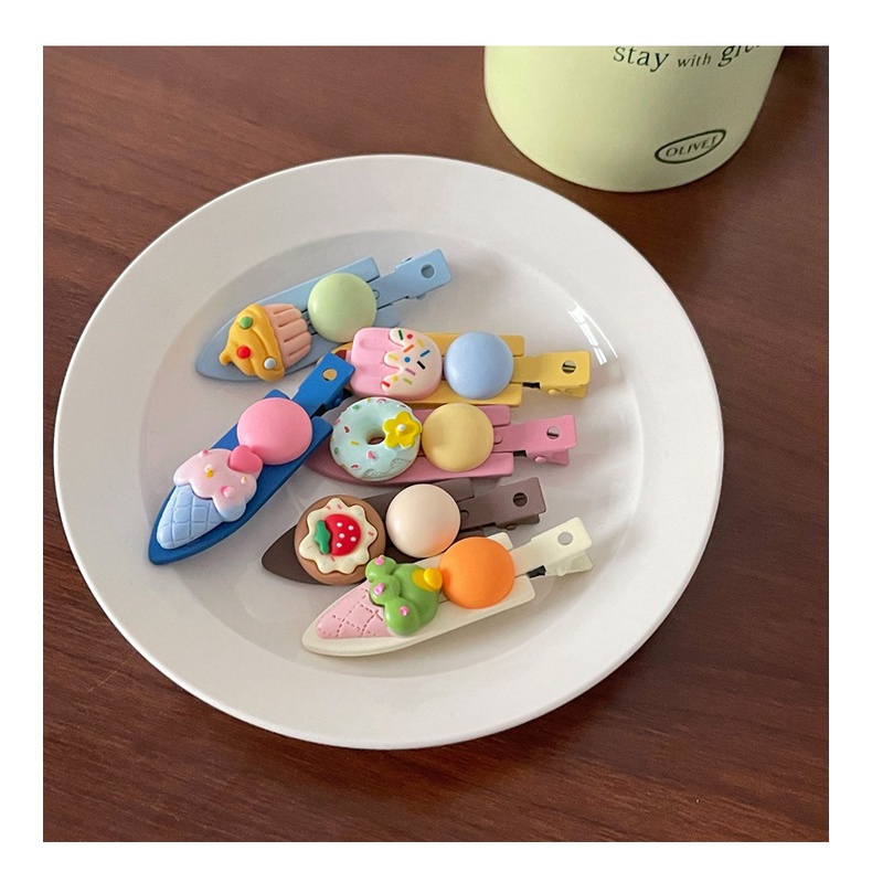 Kẹp Tóc Mái Màu Kẹo Dễ Thương