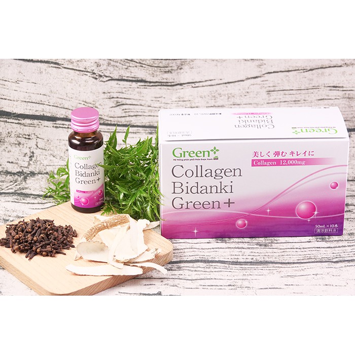 Collagen dạng nước Bidanki Green+ (hàm lượng collagen 12000mg)