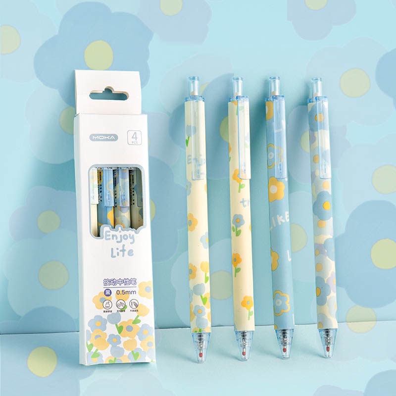 Set 4 Bút Mực Nước Mực Đen Ngòi 0.5mm