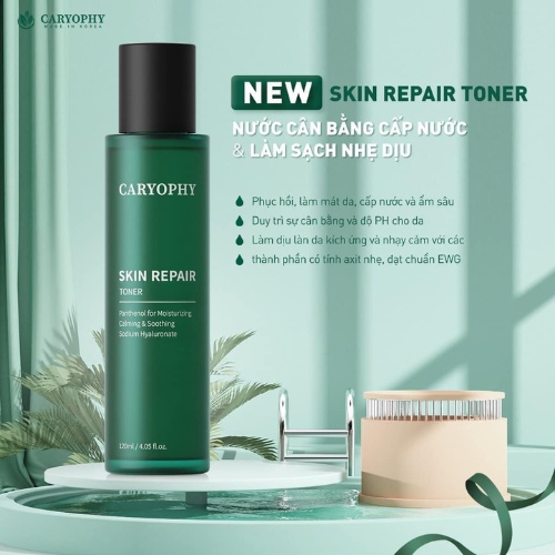 Nước Cân Bằng Cấp Nước Và Làm Dịu Da Caryophy Skin Repair Toner 120ML