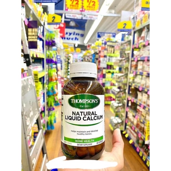 Viên nang bổ sung Canxi Natural Liquid Calcium Thompson’s