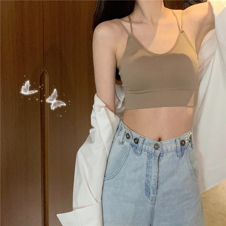 Áo Hai Dây Có Mút Đệm Ngực Thời Trang Quyến Rũ 48929