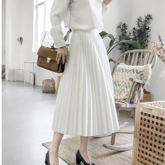 Chân Váy Trắng Xếp Ly Dài Loại 3 Hàng Vn Xuất Xưởng Freeship,Váy Xếp Li Dáng Dài Nhiều Màu Hàng Giá Rẻ Siêu Xinh | BigBuy360 - bigbuy360.vn