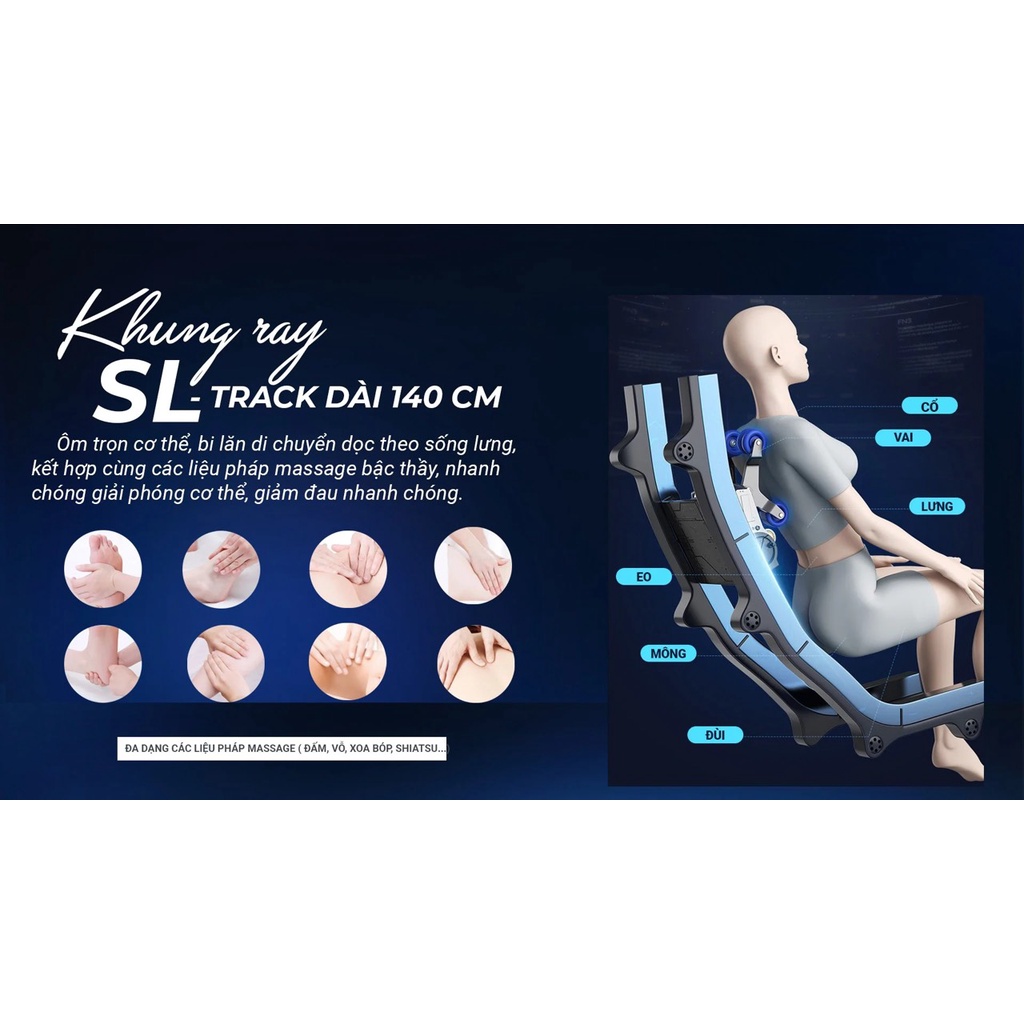 Ghế Massage Cao Cấp Nhật Bản Okinawa OS 936  - Massage 5D