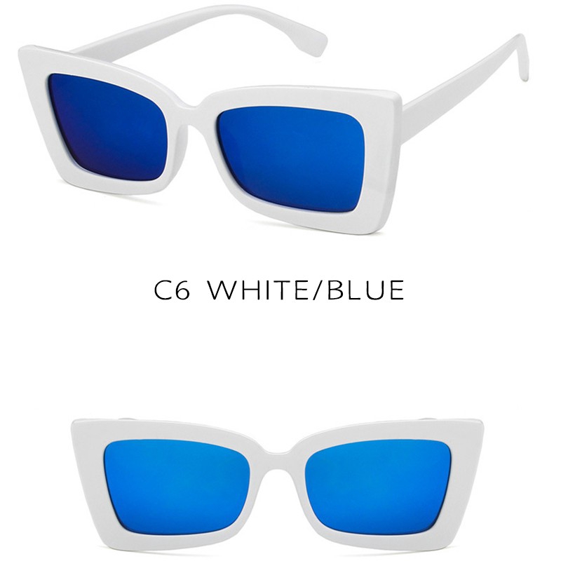 Kính mát mắt mèo chống UV400 phong cách Retro Hàn Quốc