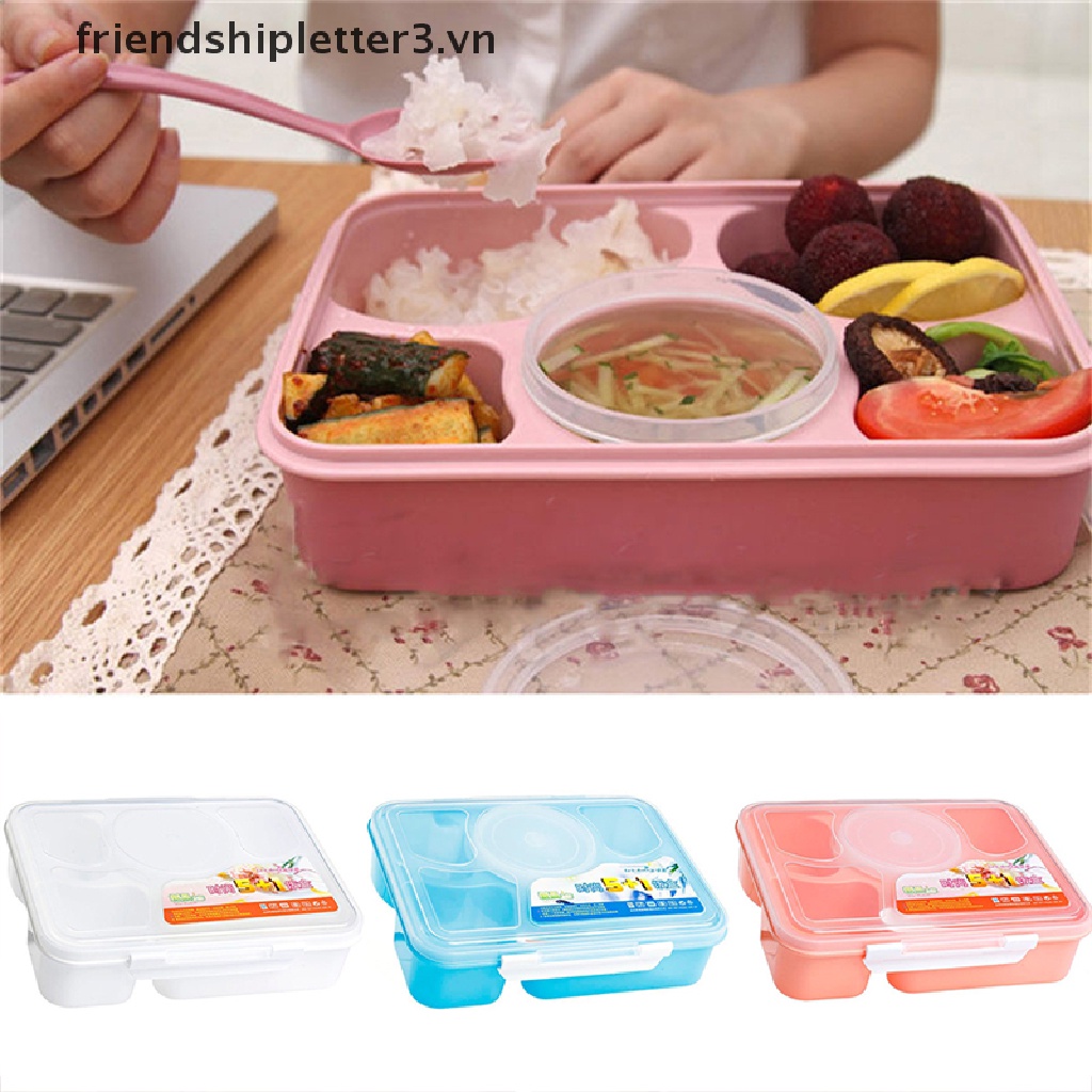 * * * Hộp cơm Bento * * * Mới + Muỗng Hộp Đựng Thực Phẩm Dùng Cho Lò Vi Sóng
