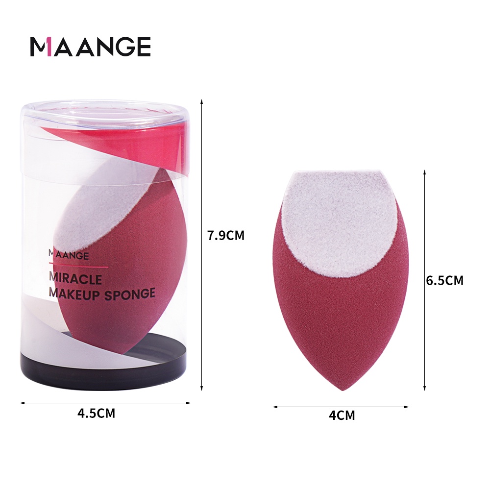 Set 4 mút trang điểm MAGEFY hình bán cầu thấm hút tốt
