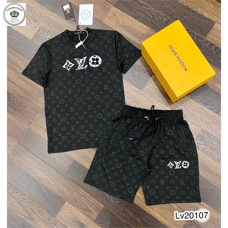 Bộ đồ nam LV AMR cao cấp chất thun lạnh thấm mồ hôi