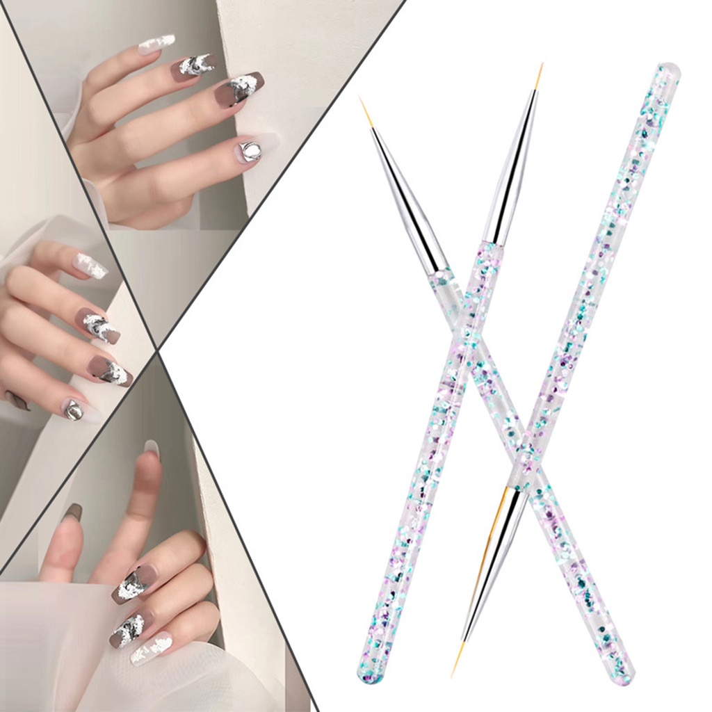 Set 3 Bút Trang Trí Móng Tay Bằng Acrylic Siêu Mỏng Độc Đáo DIY