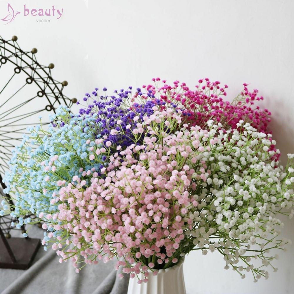 Bó hoa Gypsophila nhân tạo bằng lụa dùng để trang trí nhà