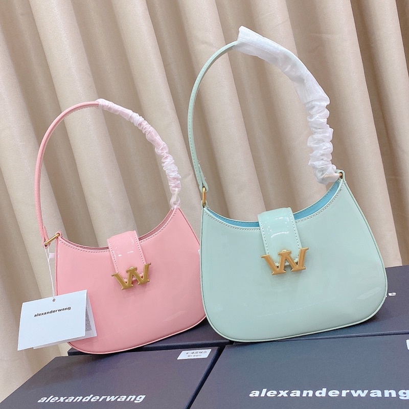 Túi W kẹp nách da bóng size 21cm fullbox