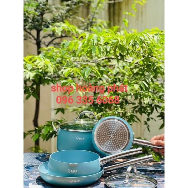 Bộ nồi nhôm đúc đáy từ Aluminium 01x