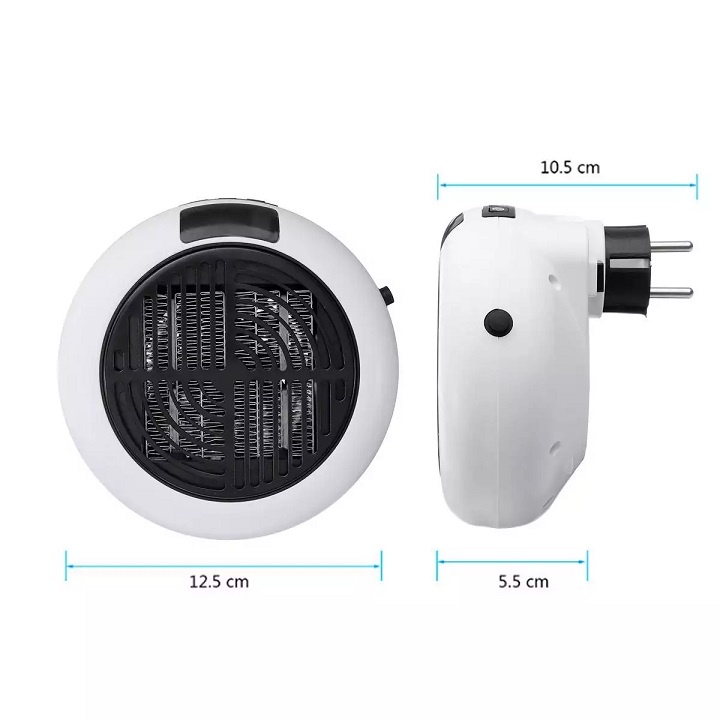 [Kèm Remot] Quạt sưởi mini - Máy sưởi mini treo tường Heater Pro 900W làm ấm cực nhanh