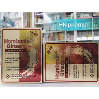 Viên uống bổ sung vitamin Homtamin ginseng (chính hãng)