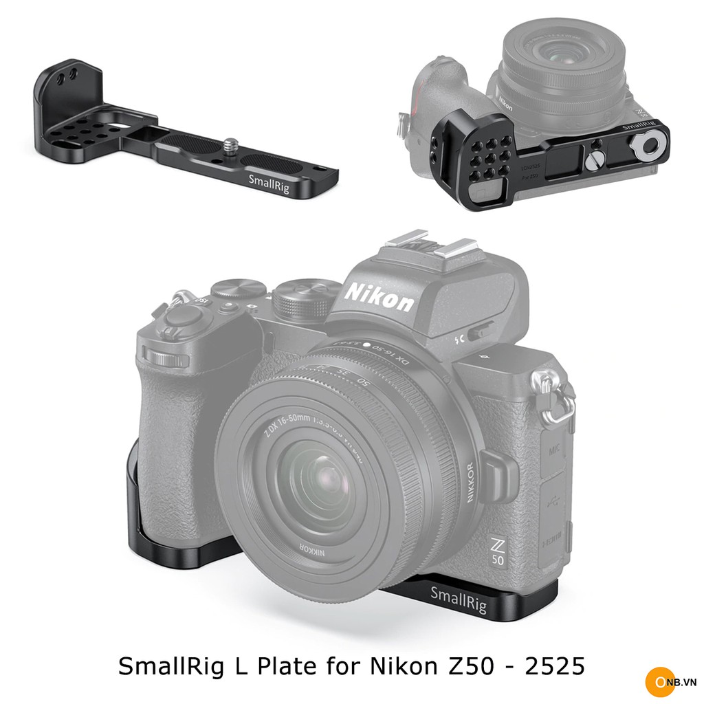 SmallRig L Plate - Thanh L mini bảo vệ máy ảnh dòng Nikon Z50 Vlog 2525