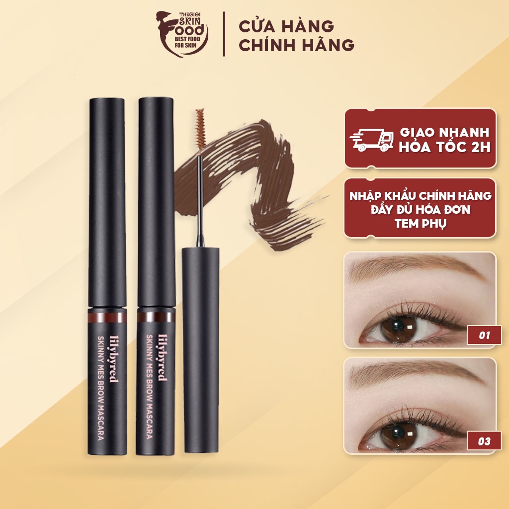 Mascara Chân Mày Siêu Tự Nhiên Lilybyred Skinny Mes Brow Mascara 3.5g